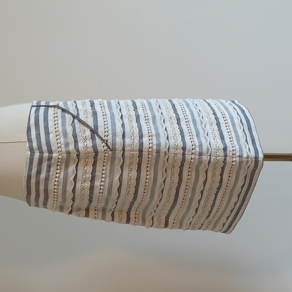 Anthropologie Tabitha size 4 gray and ivory skirt - Picture 3 of 6